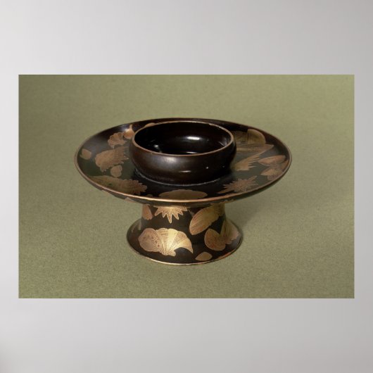 「梨地」の飾り付きカップスタンド ポスター (正面)