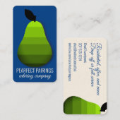 梨果実ベーキングシェフケータリング料理教室 名刺 (正面/裏面)