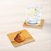 梨版木、銅版、版画アート スクエアペーパーコースター (インサイチュ)