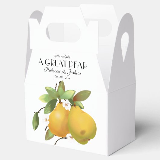 梨素晴らし結婚式の引き出物 フェイバーボックス (オープン)