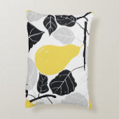 梨素朴イエローブラック アクセントクッション (裏面(縦))