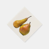 梨2本 スタンダードカクテルナプキン (角)
