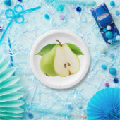 梨2本 ペーパープレート (パーティー)