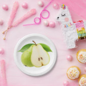 梨2本 ペーパープレート (パーティー)