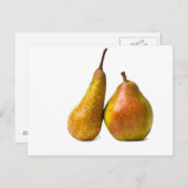 梨2本 ポストカード (正面/裏面)