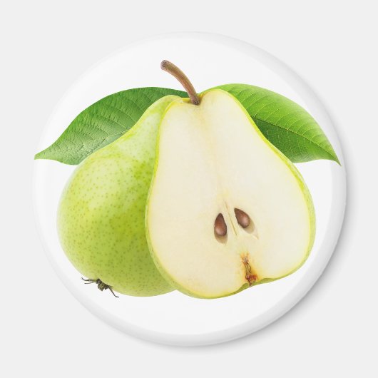 梨2本 マグネット (正面)