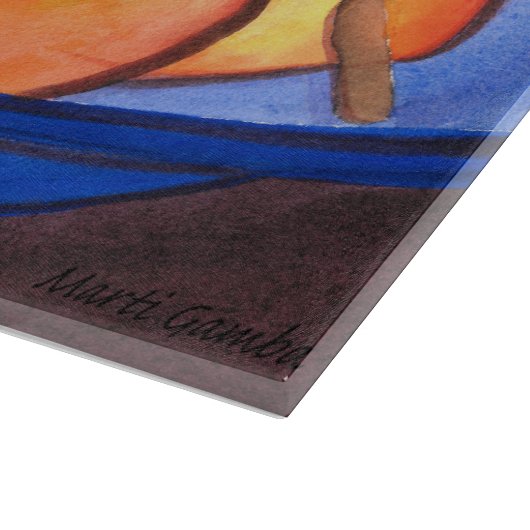 梨3つ カッティングボード (角)