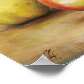 梨3つ ポスター (角)