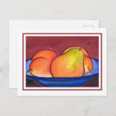 梨3つ ポストカード (正面/裏面)