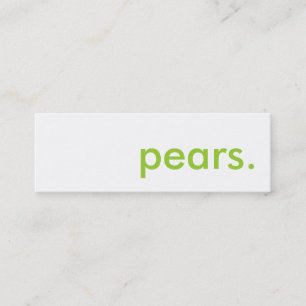 梨 スキニー名刺