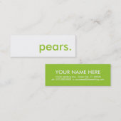 梨 スキニー名刺 (正面/裏面)