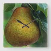 梨 スクエア壁時計 (正面)
