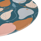 梨：スタイリッシュスカンジナビアのダークパターン カッティングボード (角)