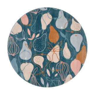 梨：スタイリッシュスカンジナビアのダークパターン カッティングボード