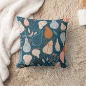 梨：スタイリッシュスカンジナビアのダークパターン クッション (ブランケット)