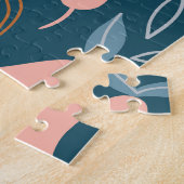 梨：スタイリッシュスカンジナビアのダークパターン ジグソーパズル (側面)