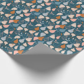 梨:スタイリッシュスカンジナビアのダークパターン ラッピングペーパー (角)