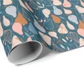 梨:スタイリッシュスカンジナビアのダークパターン ラッピングペーパー (ロールコーナー)