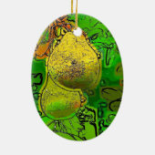 梨 セラミックオーナメント (裏面)