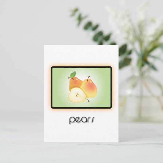 梨 ポストカード (スタンド正面)