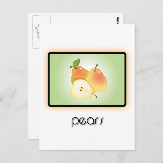 梨 ポストカード (正面/裏面)