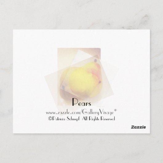 梨 ポストカード (裏面)