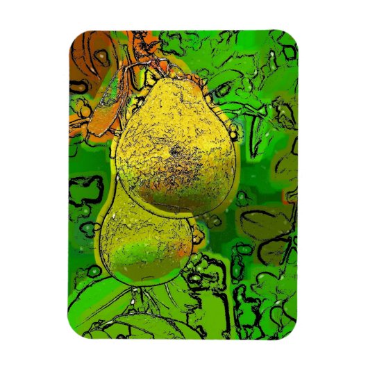 梨 マグネット (縦)