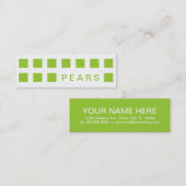 梨(モダン正方形) スキニー名刺 (正面/裏面)