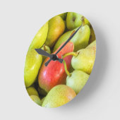 梨 ラウンド壁時計 (傾斜)
