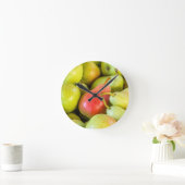 梨 ラウンド壁時計 (ホーム)