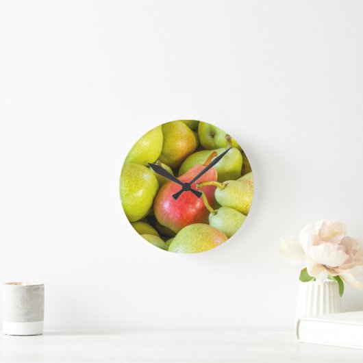 梨 ラウンド壁時計 (ホーム)