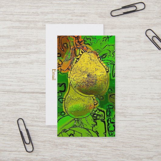 梨 名刺 (正面/裏面インサイチュ)