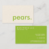 梨 名刺 (正面/裏面)