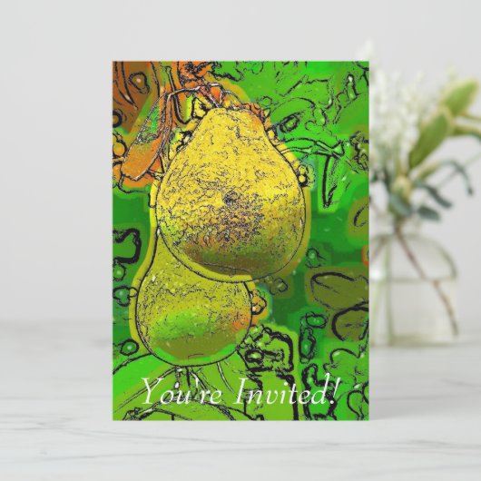 梨 招待状 (スタンド正面)