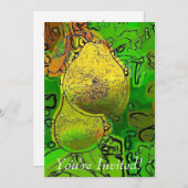 梨 招待状 (正面/裏面)