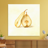 梨 – 私の甘く完璧な半分 キャンバスプリント (インサイチュ (リビング))
