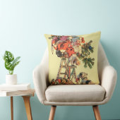 梯子の上のサンタ クッション (椅子)