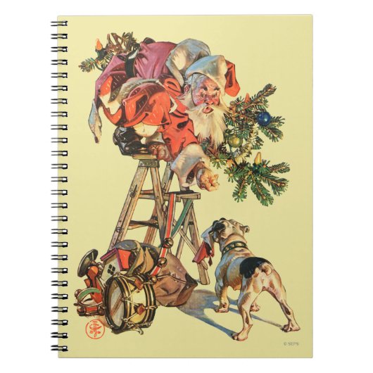 梯子の上のサンタ ノートブック (正面)