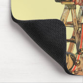 梯子の上のサンタ マウスパッド (コーナー)