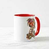 梯子の上のサンタ マグカップ (正面右)