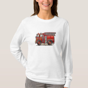 梯子の普通消防車 Tシャツ