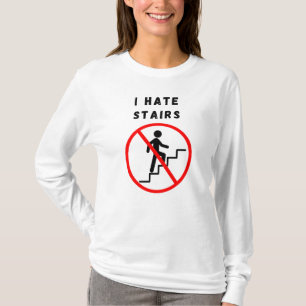 梯子段が嫌いだ Tシャツ