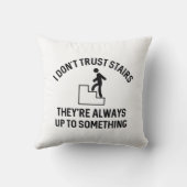 梯子段を信用せぬ クッション (裏面)