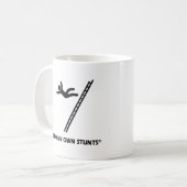 梯子私の自身の発育阻害 コーヒーマグカップ (正面左)