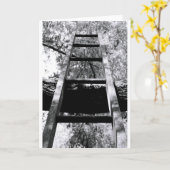 梯子 カード (黄色い花)