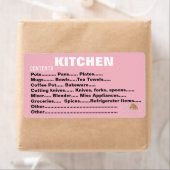 梱包の移動の整理ラベル – キッチン ラベル (インサイチュ)