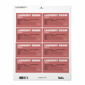 梱包の移動の整理ラベル – ランドリールーム ラベル (フルシート)