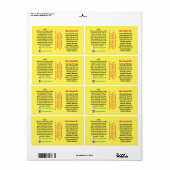 梱包ラベル ラベル (フルシート)