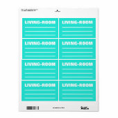 梱包整理ラベルの移動 – リビングルーム ラベル (フルシート)