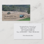 梱包機およびコンバインの収穫 名刺 (正面/裏面)